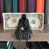 Grim Reaper Figurine Gothic Black Robe Death Resin Statue Sculpture Home Office Desktop Bookshelf Decoration Ornament Halloween Festival Gift