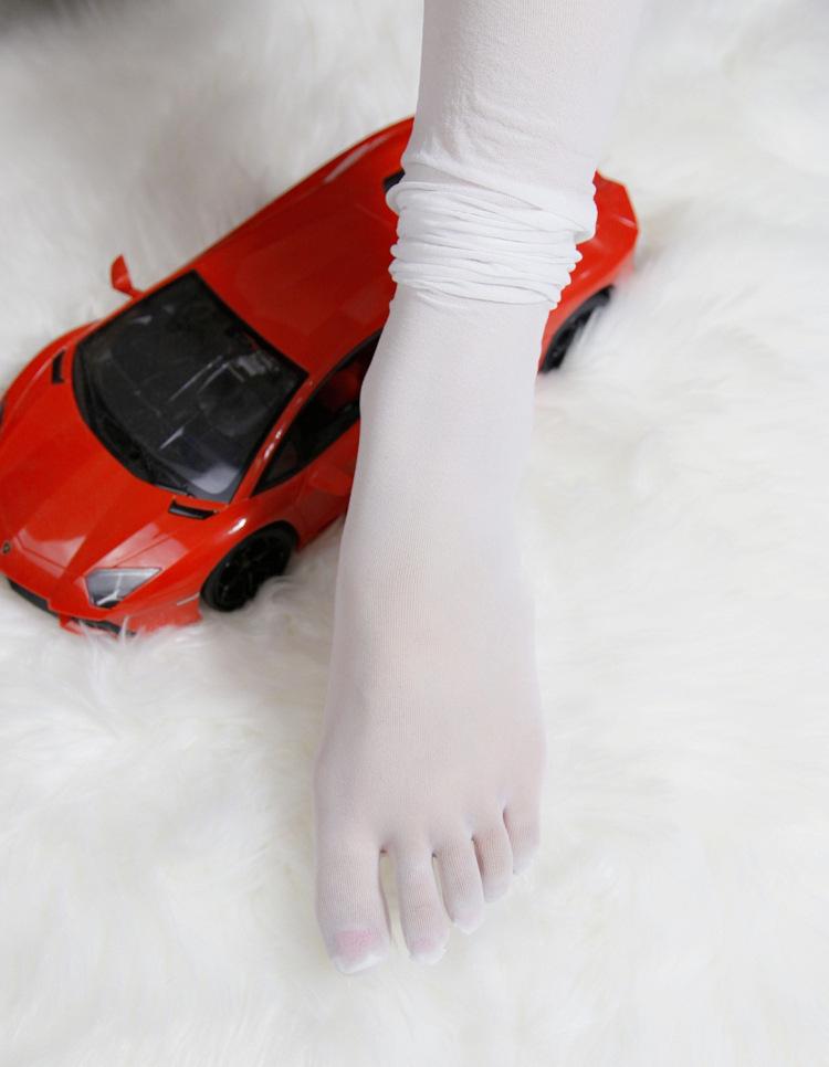 Мужские ультратонкие бархатные сексуальные чулки Qinghe: Бесшовные колготки с пятью пальцами в комплекте с JJ