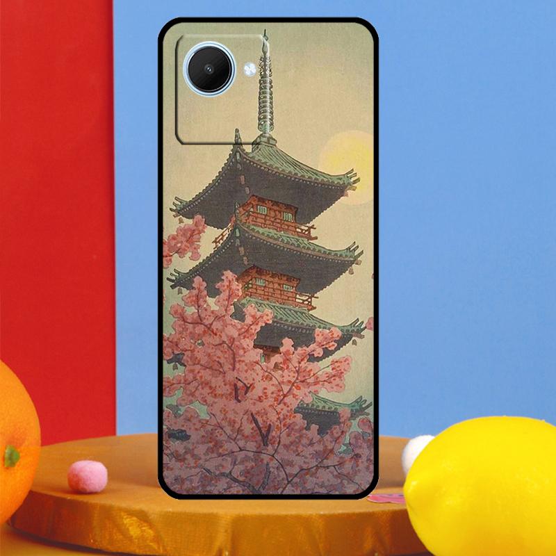 Японский стиль Арт Япония Для Realme 12 9 10 11 Pro Plus C67 C55 C53 C51 C35 C33 C30 C25s C21Y C31 GT5 GT Neo 6 Чехол