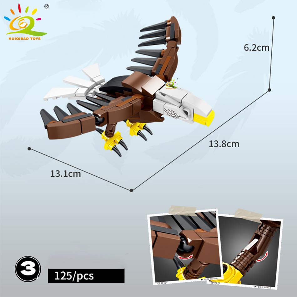 Moc Animal Model Building Blocks Birds Eagle City Construction Bricks Set Children Puzzle Assemble Toys for Kids Gift