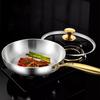 316 Stainless Steel Frying Wok Universal Cooking Pot Household Steak Skillets  Induction Cooker