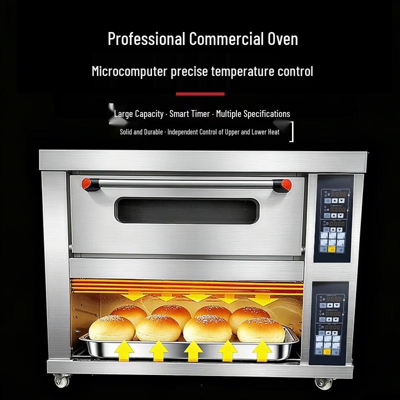 MDNG Commercial 3-Layer 6-Tray Gas Baking Oven