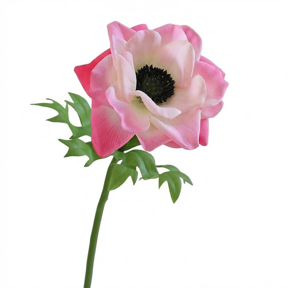 Multicolor Corn Poppy Artificial Flower Green Leaves Faux Flower Fake Flower  Home Decoration