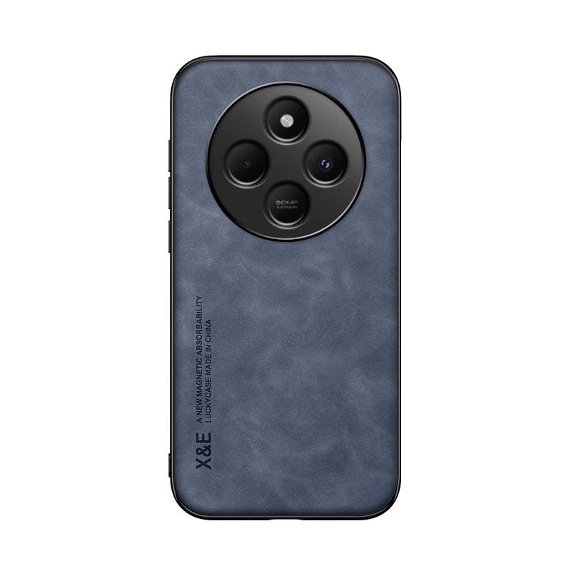 KEYSION Роскошный ретро чехол из искусственной кожи для Xiaomi Redmi 14C 4G Мягкий силиконовый + противоударный чехол для задней панели телефона из ПК для Xiaomi Redmi 14C