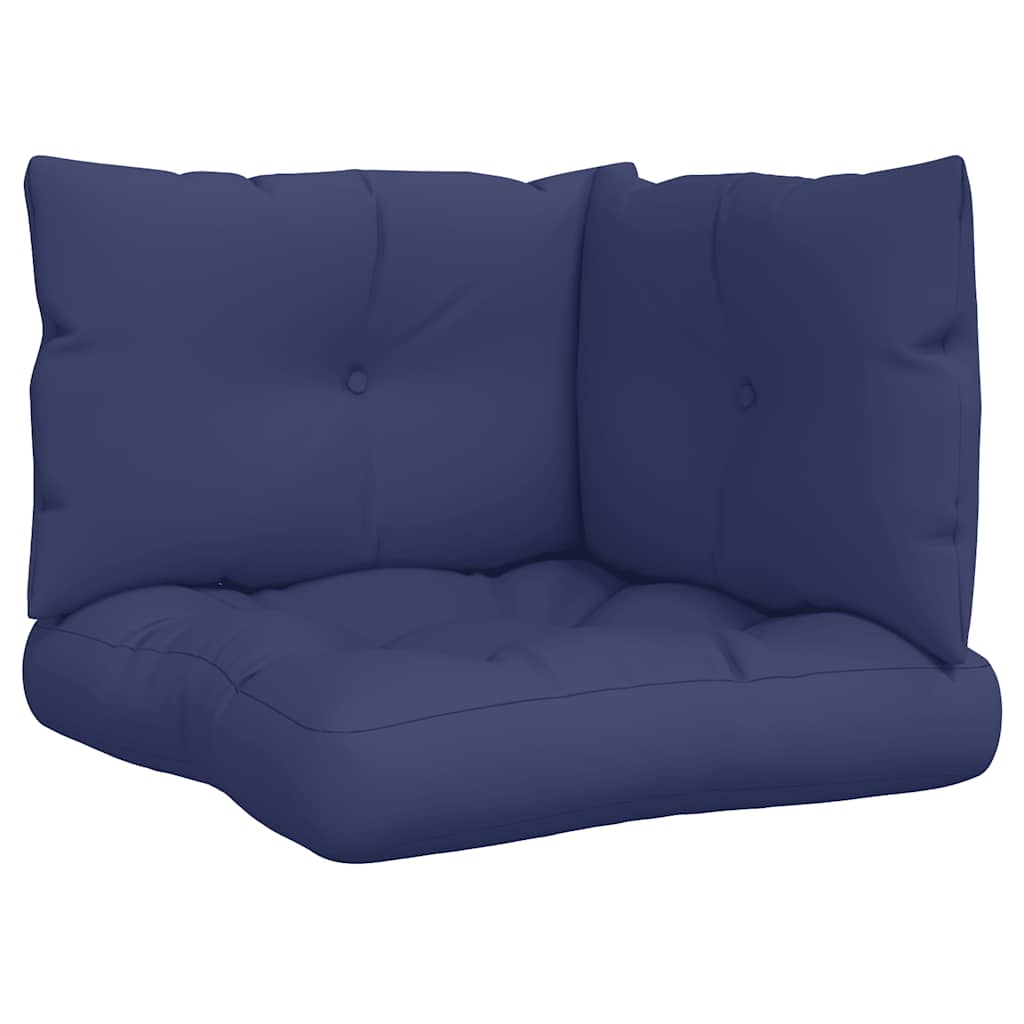 Pallet Cushions 3 pcs Navy Blue Oxford Fabric