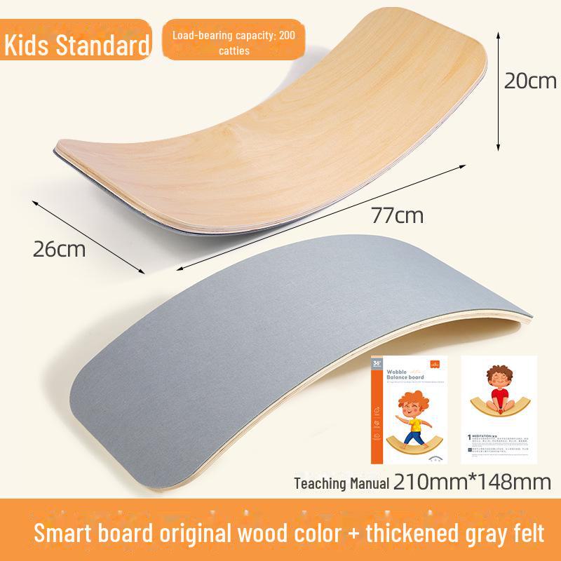 CPC Wooden Indoor Sensory Training Seesaw for Children's Balance - Interactive Double Bending Toy