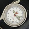 5 AUTOMATIC VINTAGE 6106B JAPAN MENS ARABIC WHITE DIAL WATCH A702453-5 R124-a702453