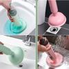 Silicone Toilet Plunger High Pressure Pump Anti Clogging Drain Cleaners Pipe Dredge Device Bathroom Kitchen Sink Clean Supplies