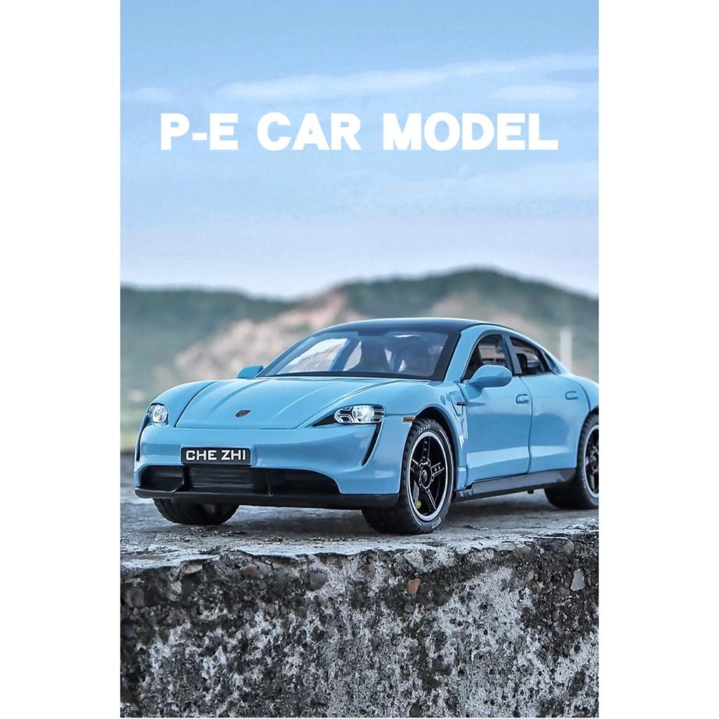 1/32 Porsches Taycan Coupe сплав спортивная модель автомобиля литая металлическая игрушечная машина модель автомобиля имитация звук и свет детский подарок