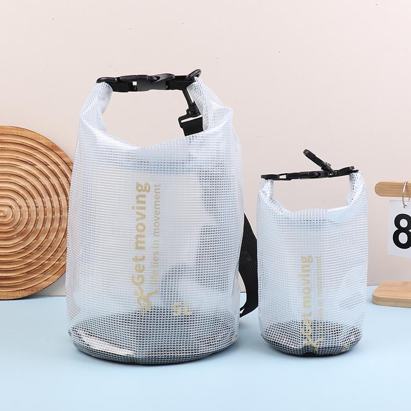 2 л/5 л/10 л ПВХ Водонепроницаемый Сухой Мешок Рюкзак Сетчатый Мешок Портативный Спорт на Открытом Воздухе Плавание Сумка для Хранения Рюкзак Рафтинг Каякинг Кемпинг