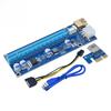 VER009S PCI-E Riser Card Adapter 009S PCIE PCI Express X1 to X16 Extender 0.6M USB 3.0 Cable SATA to 6Pin Power For Video Card