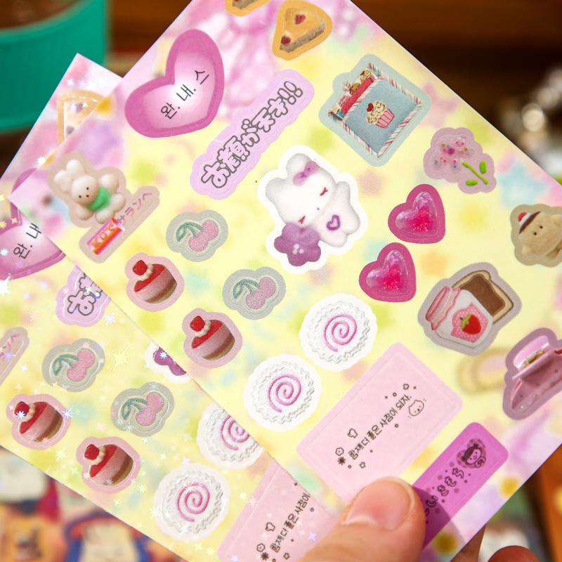 20 Pages Ins Retro Cute General Store Decorative Stickers Book Scrapbooking Phone Case DIY Journal Collage Material Sticker Gift