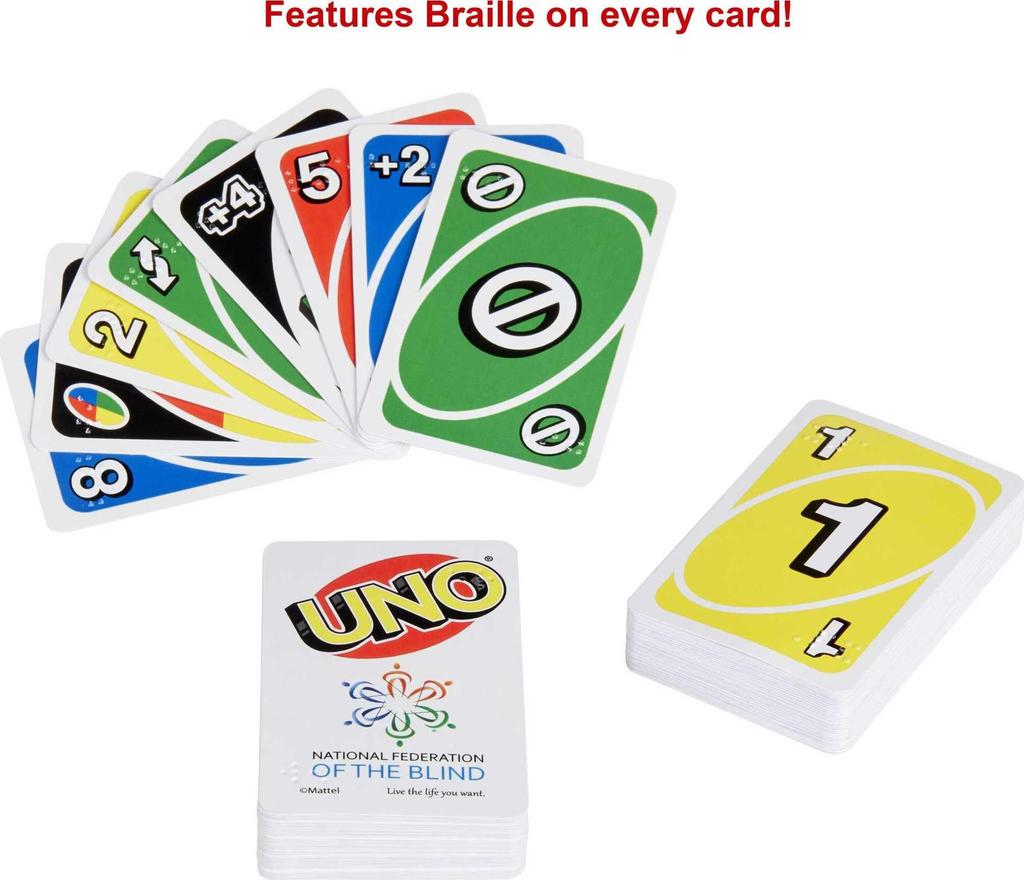 Mattel UNO Брайль