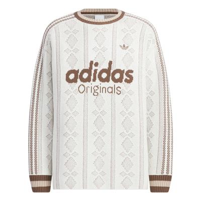 adidas Оригинальный Простой Удобный Стильный Вязаный Свитер с Длинным Рукавом Унисекс Свитер KS5956
