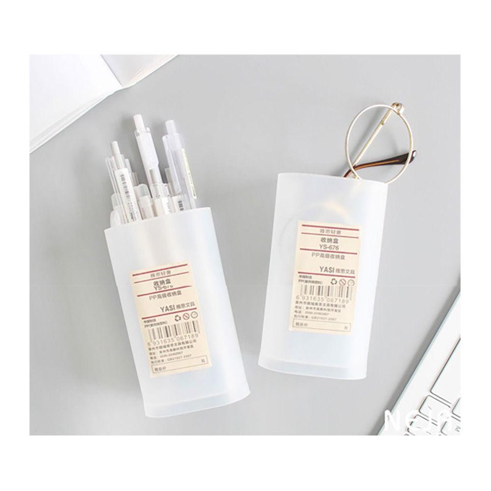 Detachable Pen Holder Translucent Makeup Brush Box Multifunctional Student Stationery  Desktop