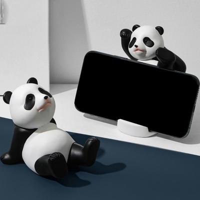 Держатель для мобильного телефона в форме панды, подставка для планшета, полимерная декорация для стола, полки, спальни, кухни