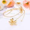 Adjustable Flower Bracelet Hollow Out Arm Ring Exquisite Armband  Beach
