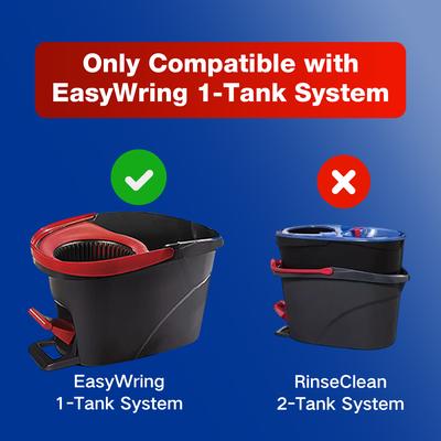 Насадка для швабры с отжимом, основа, сменная насадка-щетка для швабры для системы с 1 баком Vileda / O Cedar EasyWring, скребок для пола в душевой кабине