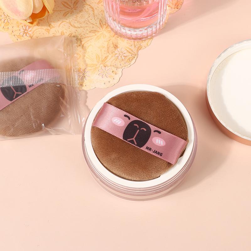Мультяшная капибара, спонж для макияжа, пуховка, макияж, консилер, супермягкий эластичный хлопок, основа для лица, косметика, пуховка, инструменты для красоты