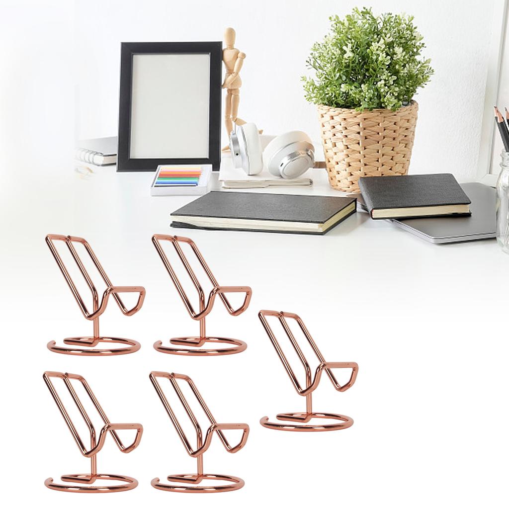 5 шт. симпатичная металлическая подставка для сотового телефона стабильная эргономичная перспективная портативная подставка для сотового телефона для стола 
