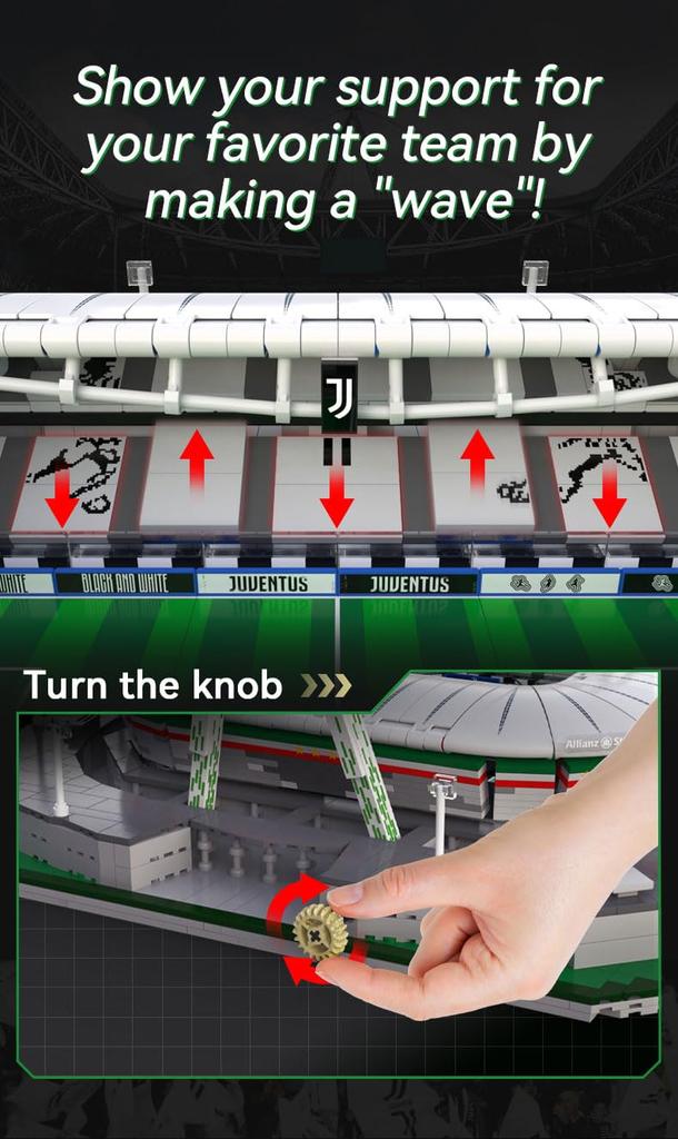 CaDA Ювентус Домашний стадион Стадион Allianz / Ювентус официально лицензированный блок 3638 шт. (Стадион «Ювентус»)