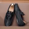 Мужская обувь новая летняя удобная дышащая обувь на мягкой подошве кожаная обувь универсальная классическая деловая обувь мужская обувь обувь Doudou