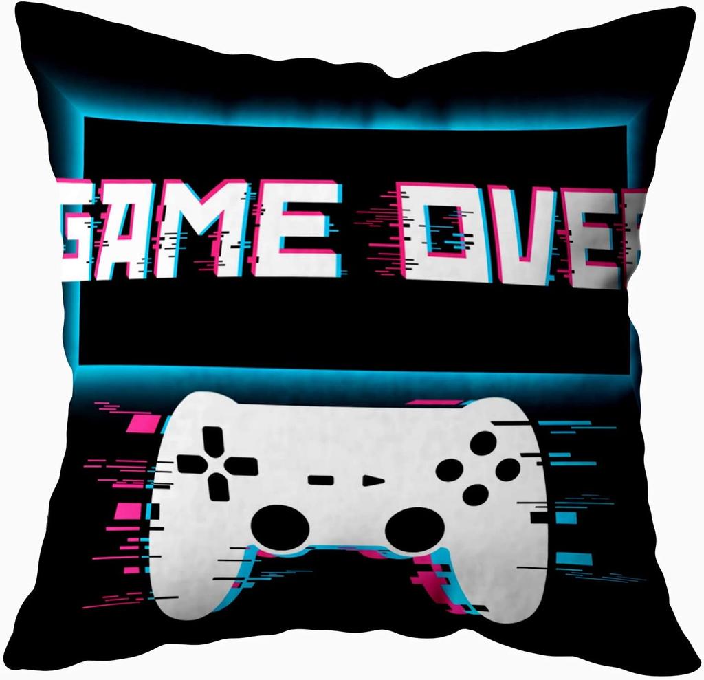 Геймерский игровой контроллер джойстик чехол для подушки красный клетчатый наволочки 45x45 см игровой джойстик Play Video футболка с принтом