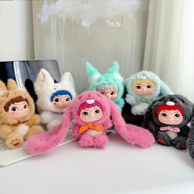 Нетоксичный В наличии Оригинальный Wakuku Blind Box Wakuku V2 Лиса Кролик Дневник трюков Подвеска Подарок на день рождения Гаражный комплект Детские игрушки Кукла Wakuku#!