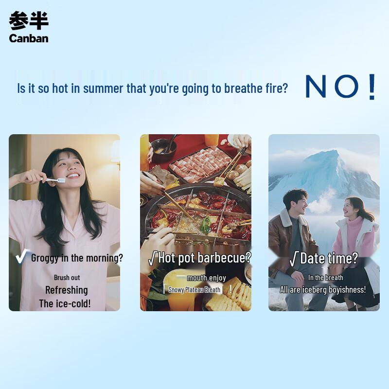 Canban Velvet Soft Toothbrush Twin Pack & Fresh Toothpaste Set