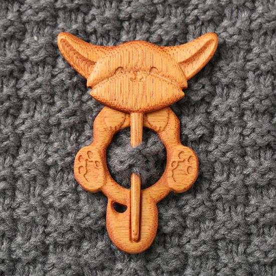 Деревянная брошь в виде животного Милая собака кошка булавка для свитера ручной работы птица кролик медведь черепаха брошь-булавка для свитеров шарфов шалей