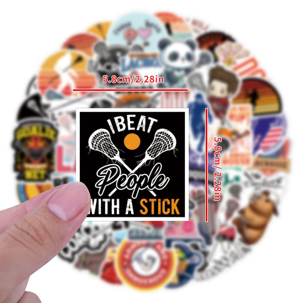 55 Новых Граффити Наклеек Лакросс Декоративные Наклейки для Скейтборда Чемодана Шлема