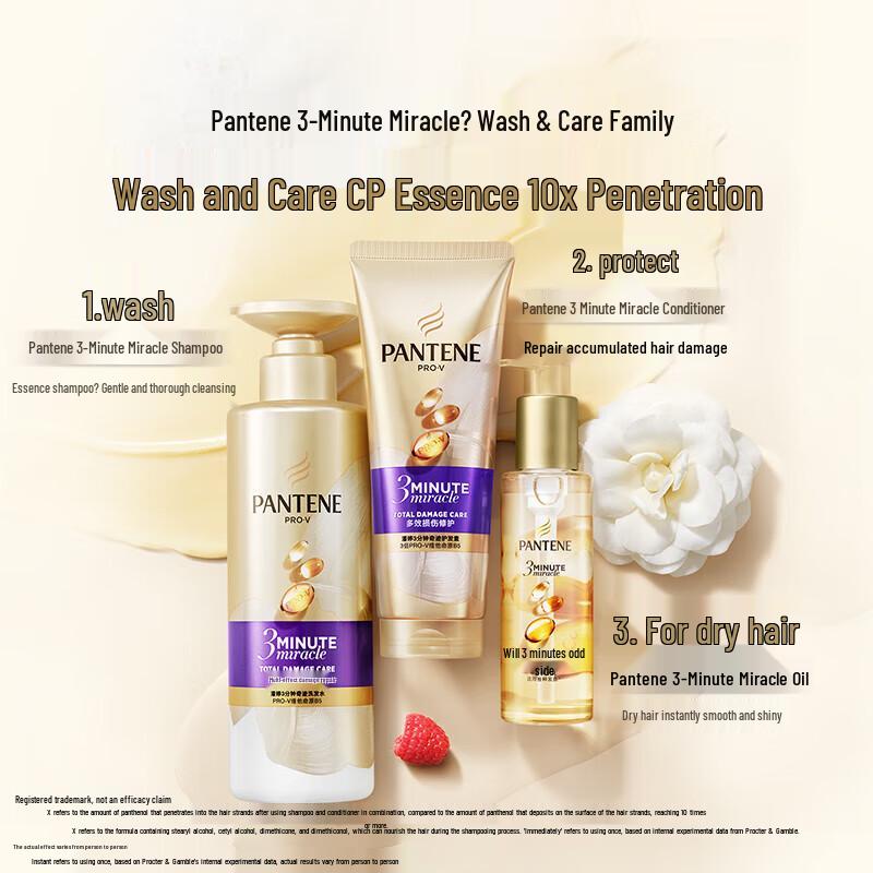 Pantene 3 Minute Miracle Intensive Damage Repair Shampoo 470g