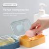 Portable With Cover Drain Holder Double Layer Soap Holder Shampoo Boxes Soap Dish Travel Soap Box
