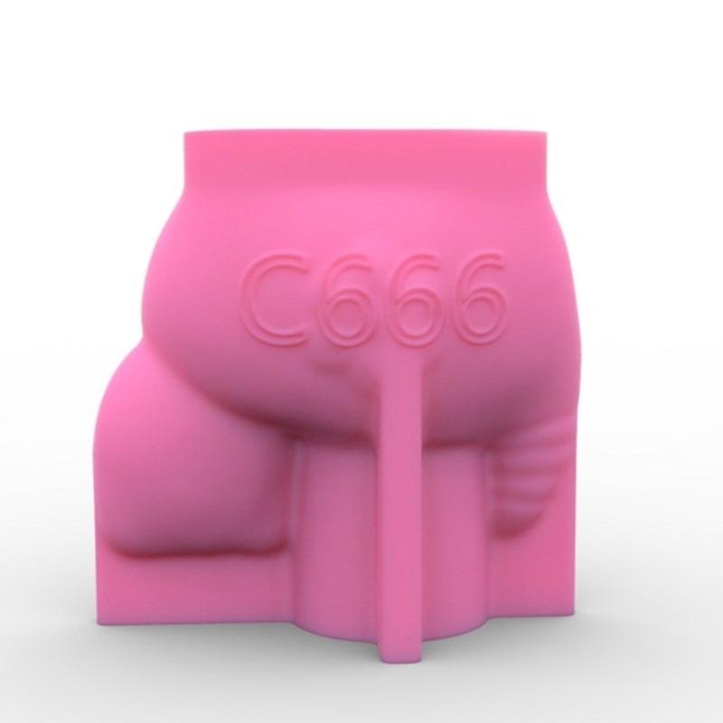 Soft Silicone Ornament Molds Shaped Vase Molds Unique Flowerpot Moulds Silicone Suitable for Resin Clay