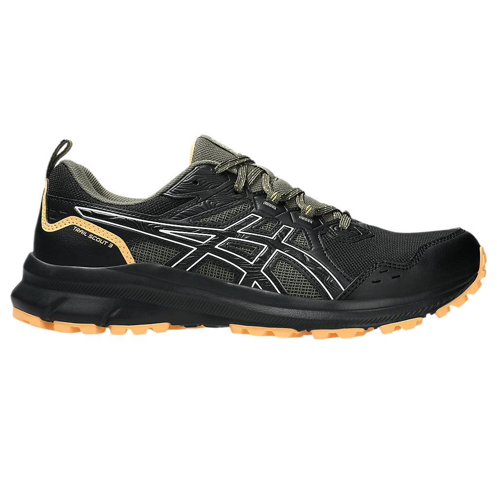 Asics Trail Scout 3 Comfortable Versatile Simple Fashion Low-Top Running Shoes Men Sneaker Black 1011B700-006