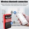 Портативный мини-радио FM-приемник, беспроводной Bluetooth-динамик, TF MP3-плеер с разъемом 3,5 мм, поддержка записи 18650, перезаряжаемый