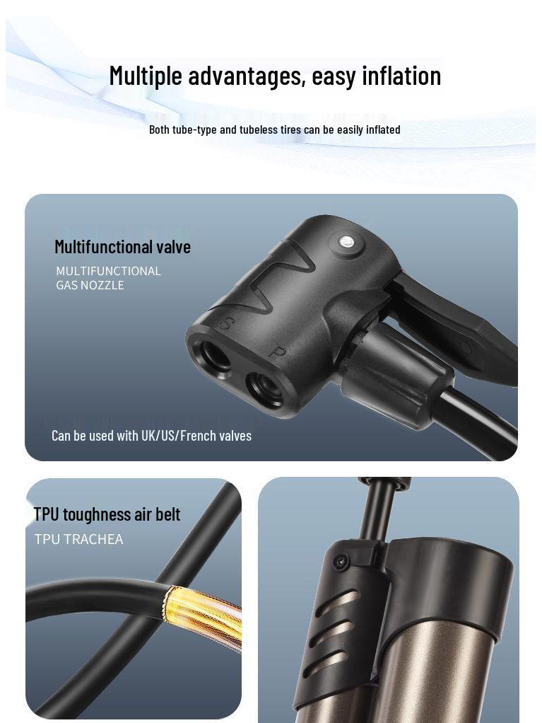 High-Pressure Electric Pump for Bicycles, Motorcycles, Cars, and EVs
