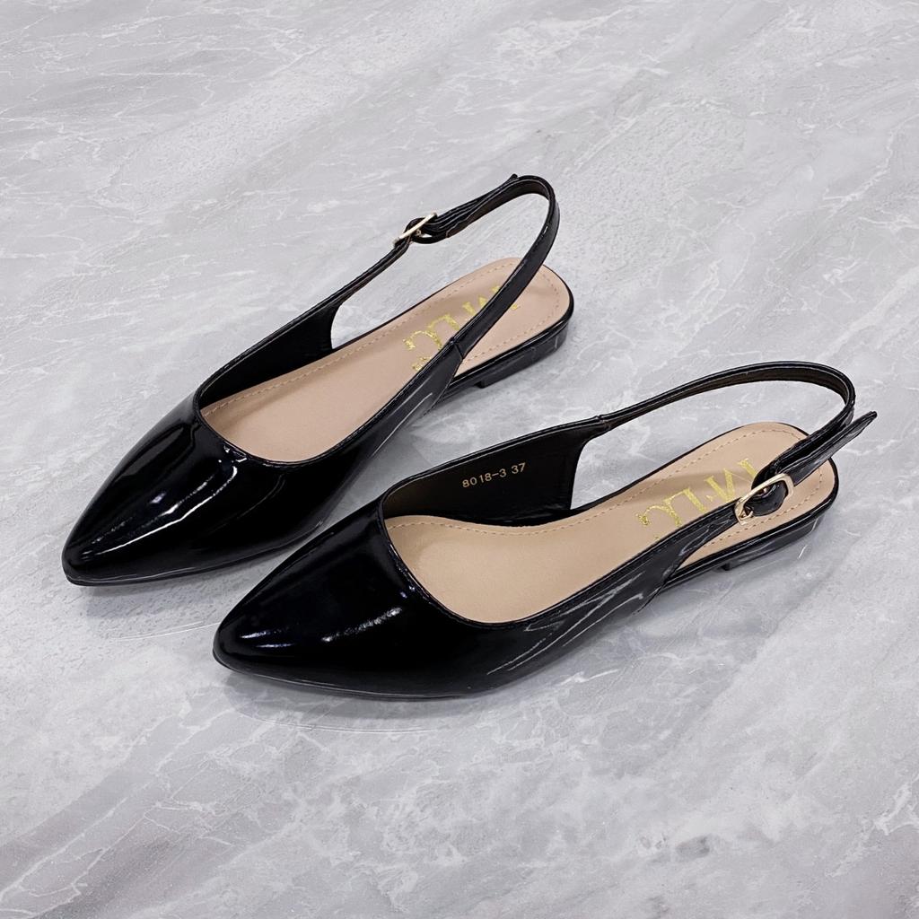 Женские туфли на плоской подошве с открытым носком, закрытым носком, сандалии с пряжкой на ремешке, женские удобные летние офисные туфли без застежек