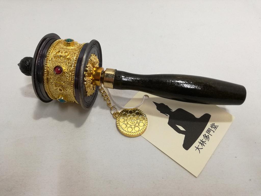 Молитвенное колесо, тибетское, буддийское, устройство для передачи буддийских сутр, маникоро, ритуальный предмет, золотое украшение