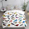 3pcs Bedding Set Floral And Birds Duvet Cover Set King Queen Double Full Twin Single Size Duvet Cover Pillowcase Bed Linen Set