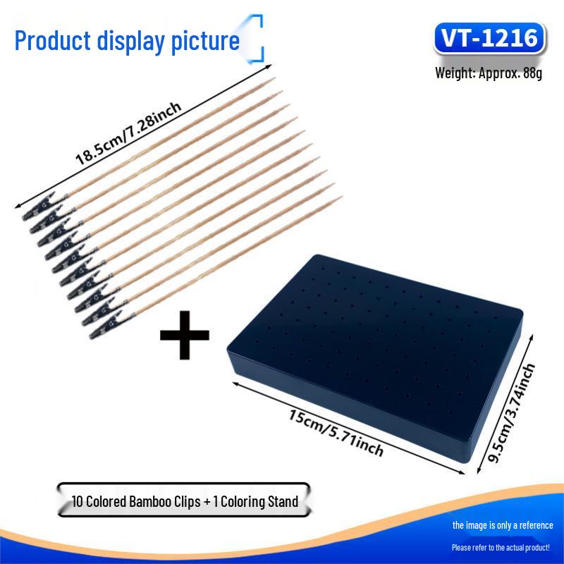 Metal Model Painting Clips with Protective Stand for Gundam Figures