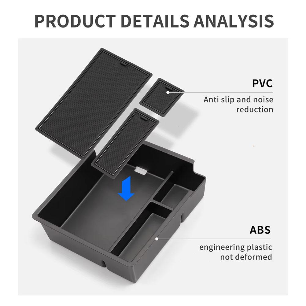 Для Chery OMODA 5 2024 2024 Подлокотник центральной консоли Ящик для хранения Автомобильный органайзер Аксессуары Наведение порядка ABS Аксессуары