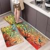 Kitchen Mat Kitchen Carpet Non-Slip Washable Bath Floor Mat Entrance Doormat Laundry Room Lounge Decor Rug Living Room Carpet