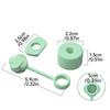 3Pcs Spill Leak Stopper Straw Cover Cap Straw Tips Cover for 30oz Stanley Cup for 10mm Universal