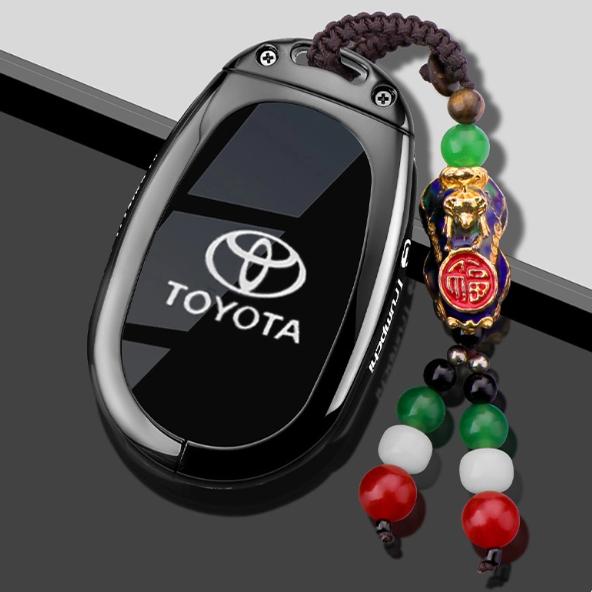 ABU3 Чехол-брелок из цинкового сплава и кожи для автомобильного ключа Toyota bZ3X Bózhì 3X Platinum 3X 2025 Air_Pro_max Аксессуары для брелоков интерьера
