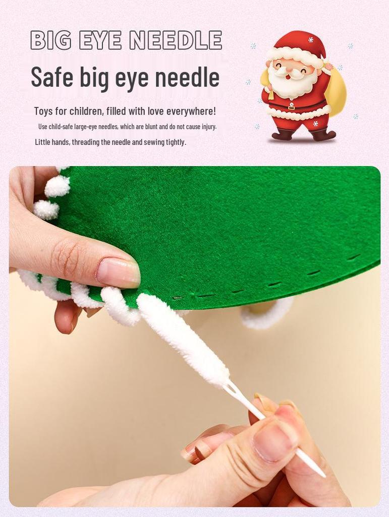 Handmade DIY Christmas Tree Decoration Kit for Kids - Tabletop Ornament Craft Set