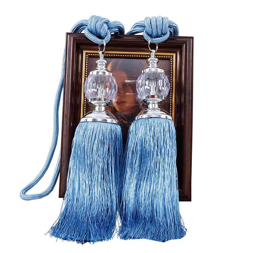 1 пара европейских искусственных хрустальных кисточек с бахромой для штор с подхватом на спине, оконные шторы, декор