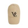 VARZAR Monogram Big Logo Overfit Buckle Cap Beige