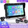 7-дюймовый мотоцикл GPS навигатор 2K HD DVR беспроводной CarPlay Android Auto IP67 водонепроницаемый дисплей экран портативный мото монитор
