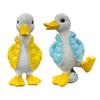 Duck Figurine Ornaments, Resin Cute Duck Sculpture with Down Jacket Desktop Decor for Home Office Car, Duck Miniature Scene Decoration
